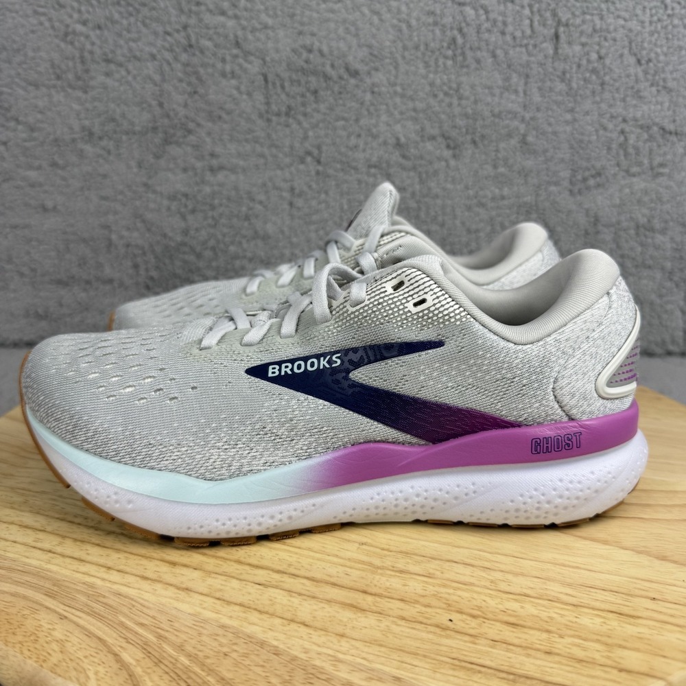 Brooks Ghost 16 Womens Size 6.5 D Wide Gray Running Athletic Gym Training Shoes - Picture 4 of 10